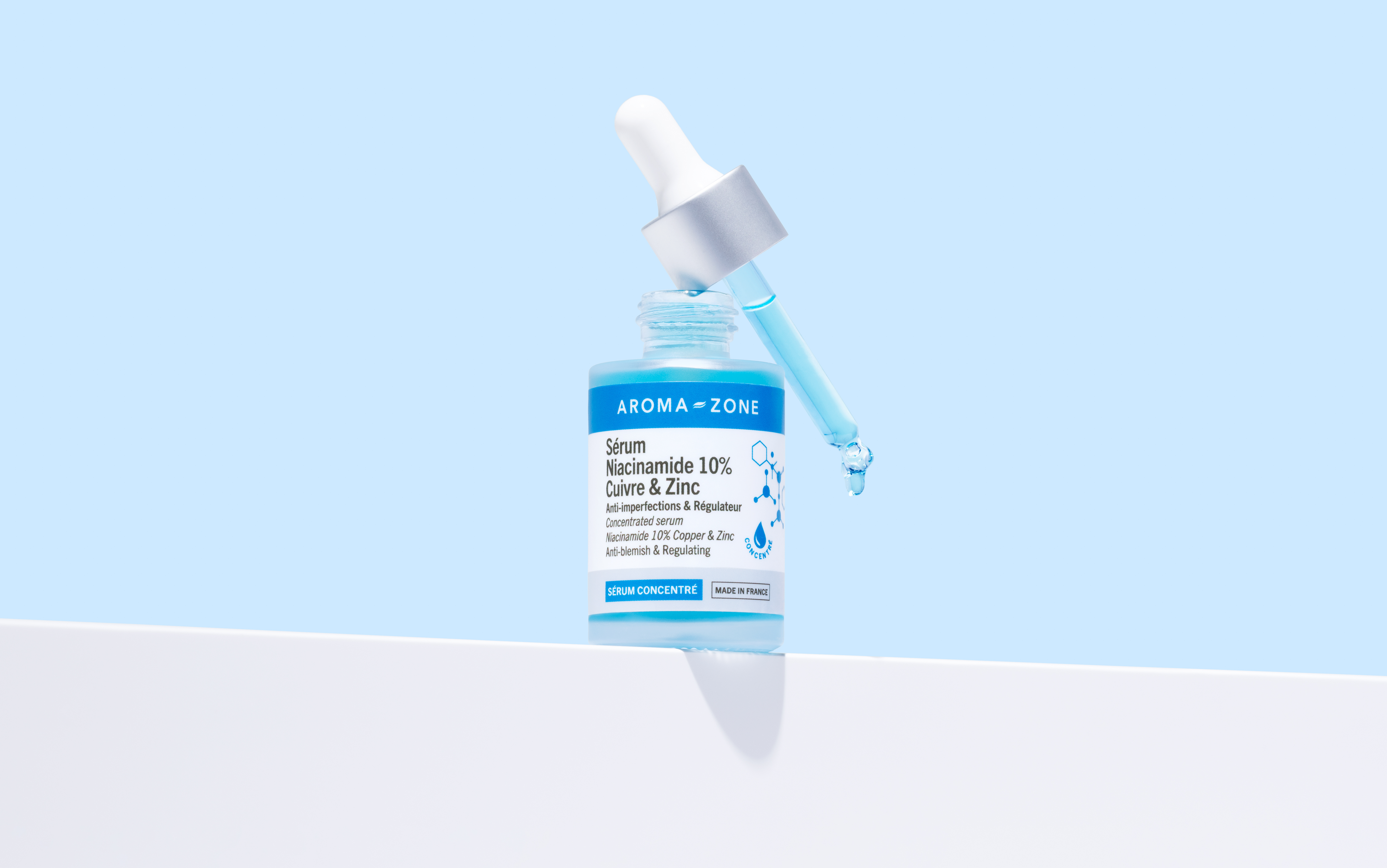 SÉRUM CONCENTRÉ NIACINAMIDE 10%, CUIVRE & ZINC